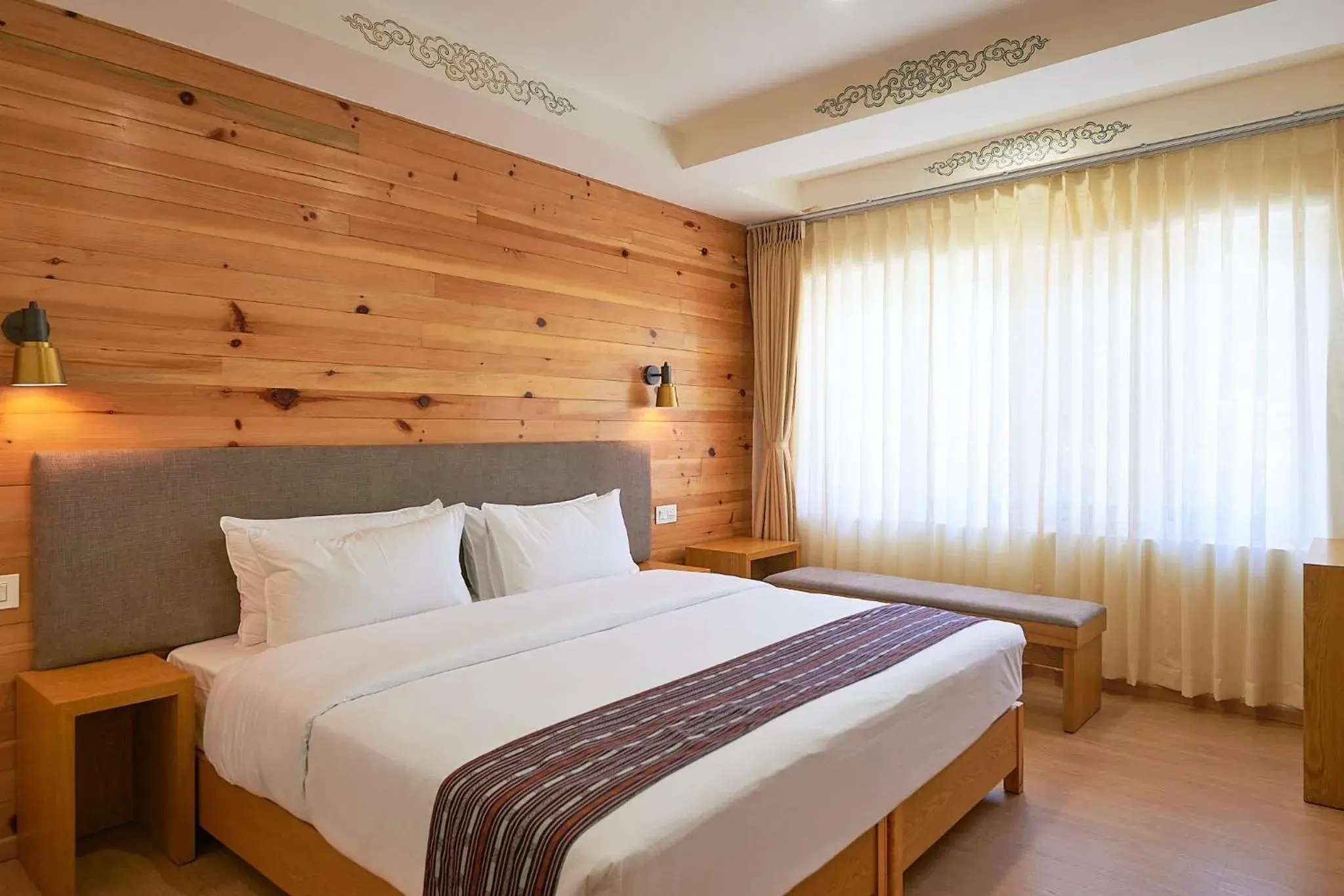 Deluxe Double or Twin Room with City View - single occupancy in The Willows Hotel, Bhutan Deluxe Double or Twin Room with City View - single occupancy in The Willows Hotel, Bhutan