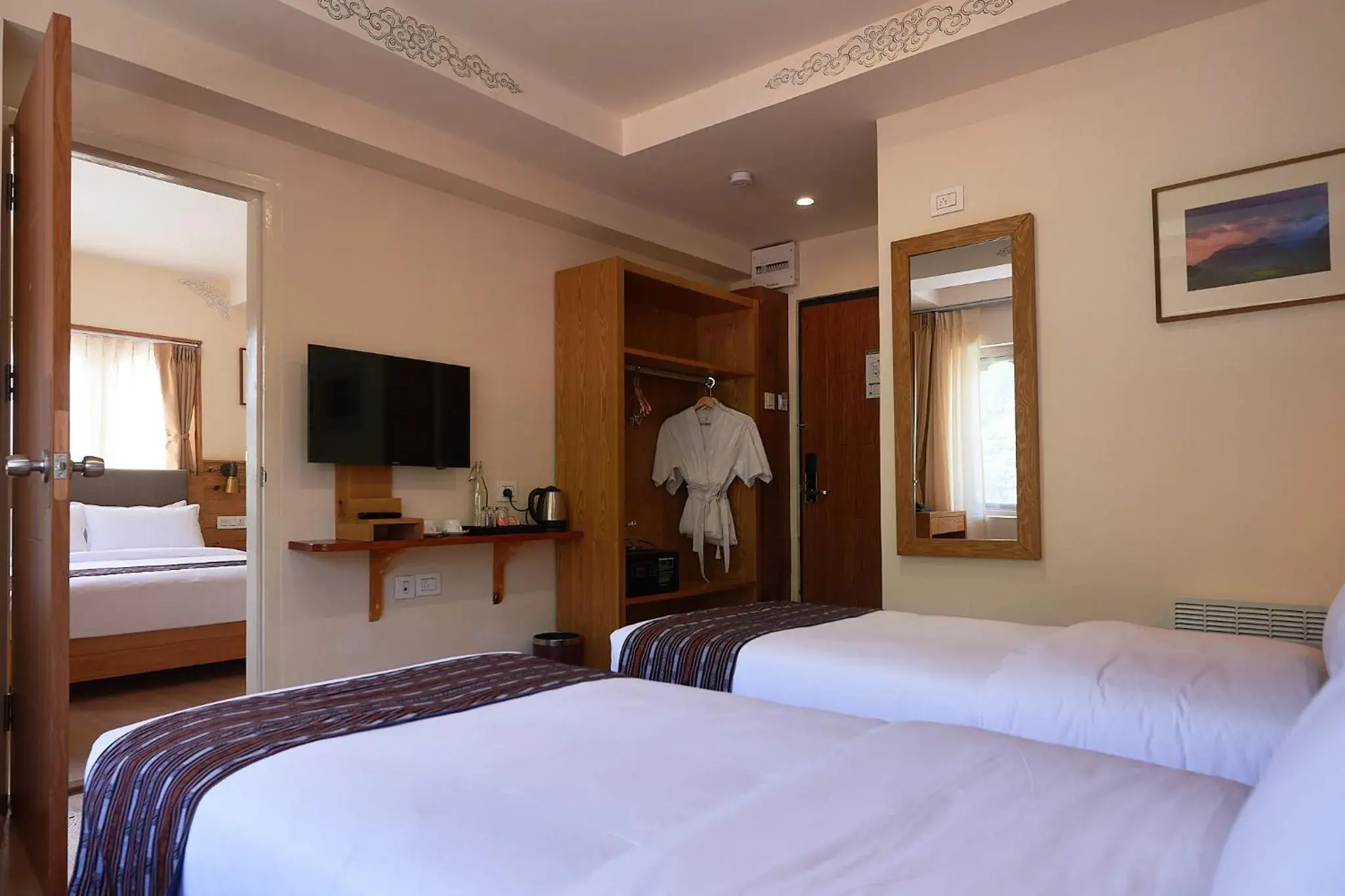 Family Room with Mountain View - single occupancy in The Willows Hotel, Bhutan Family Room with Mountain View - single occupancy in The Willows Hotel, Bhutan