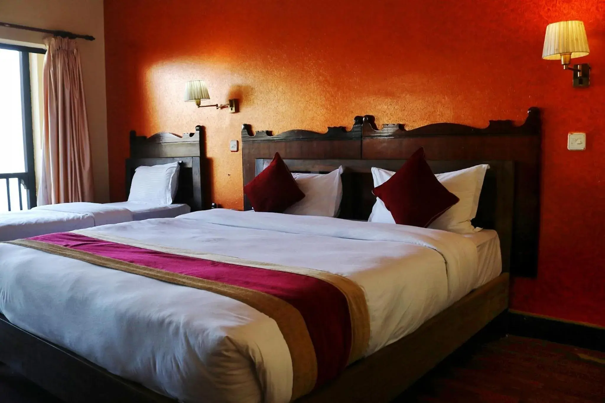 Deluxe Double Room with Balcony in Hotel Chautari pvt ltd Deluxe Double Room with Balcony in Hotel Chautari pvt ltd