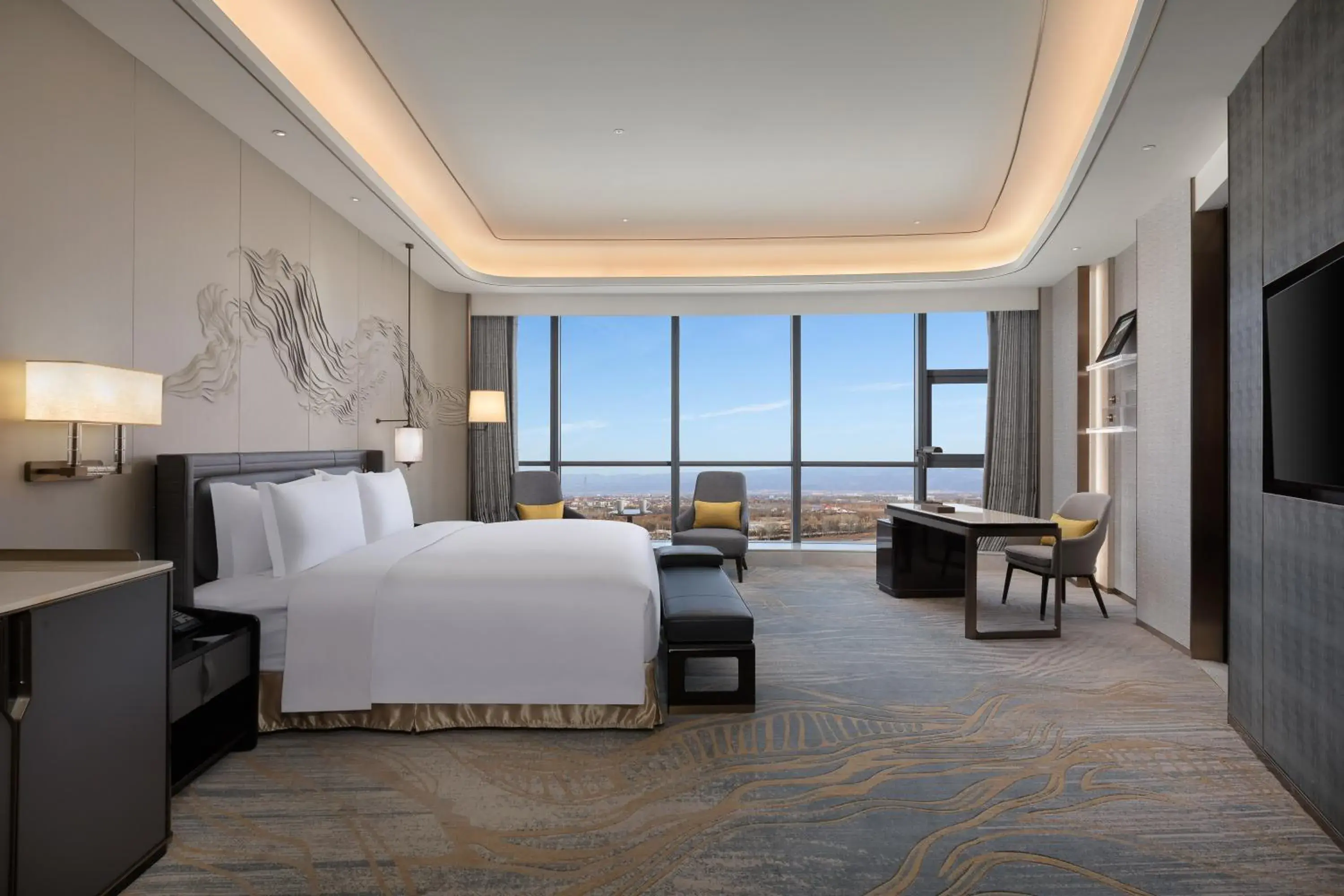 King Room with Disability Access in Wyndham Grand Shanxi Xiaohe Xincheng King Room with Disability Access in Wyndham Grand Shanxi Xiaohe Xincheng