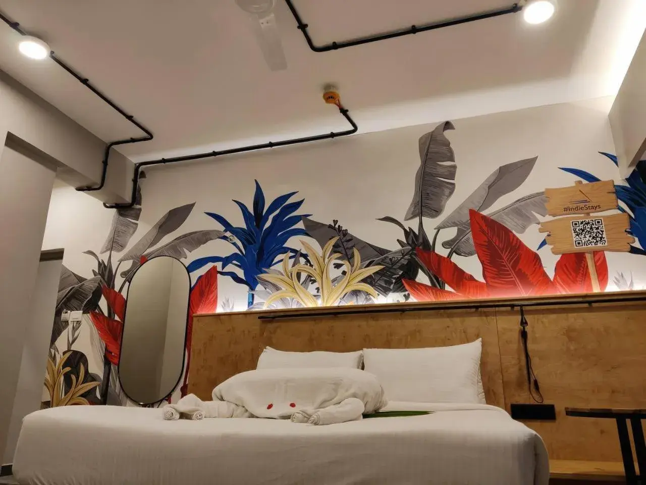 Cozy Double Room in Indie Stays Goa Cozy Double Room in Indie Stays Goa