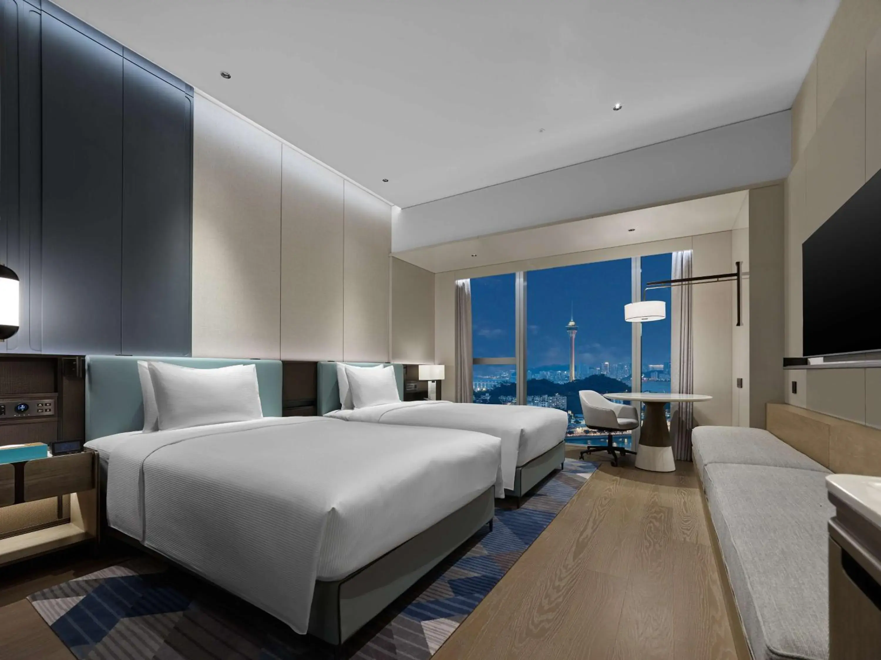Executive Twin Room with Sea View in Hilton Zhuhai Executive Twin Room with Sea View in Hilton Zhuhai