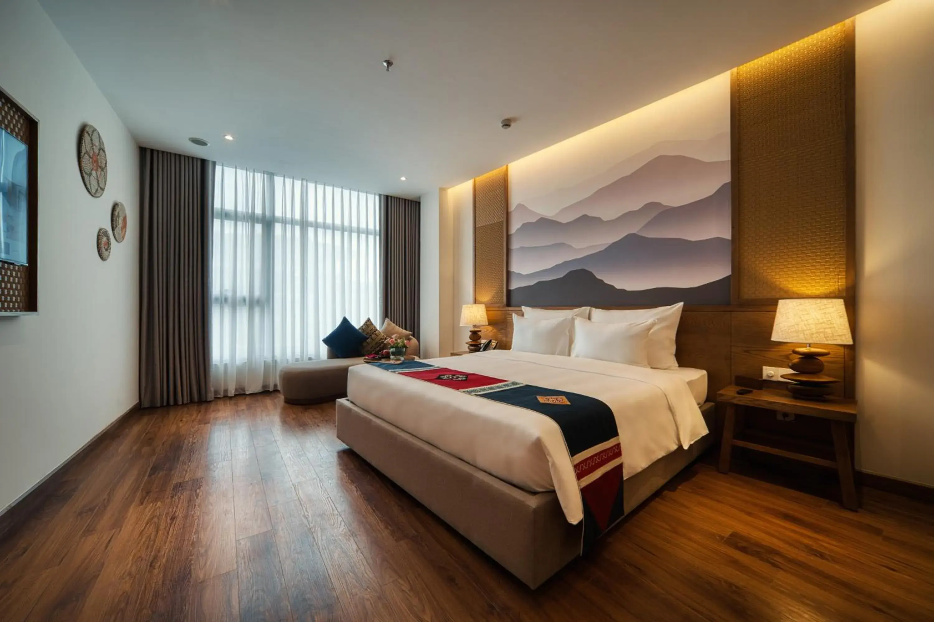 Deluxe King Room with Garden View in Lady Hill Sapa Resort Deluxe King Room with Garden View in Lady Hill Sapa Resort