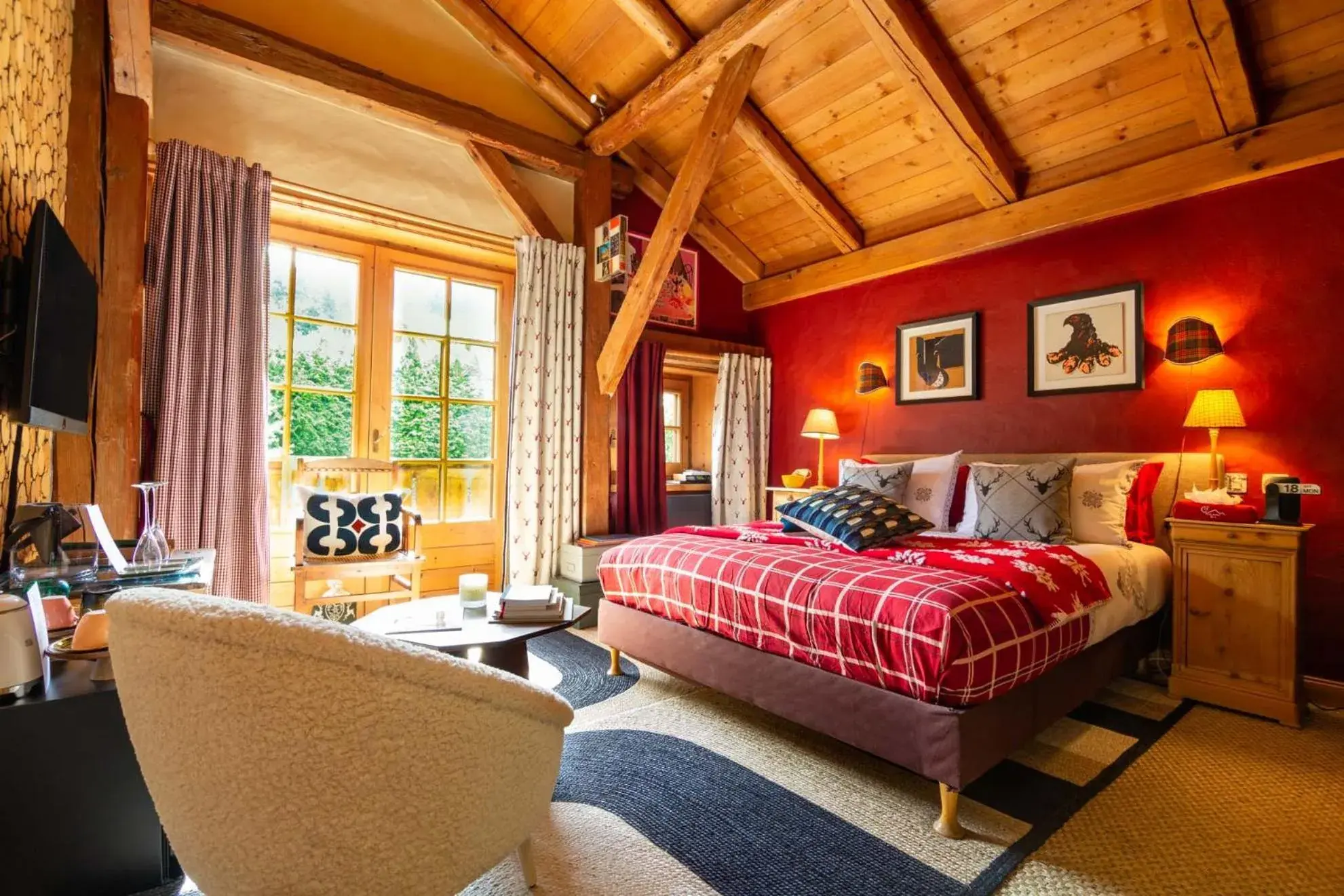 Deluxe Double Room with Balcony in Magic Megève Bois Deluxe Double Room with Balcony in Magic Megève Bois