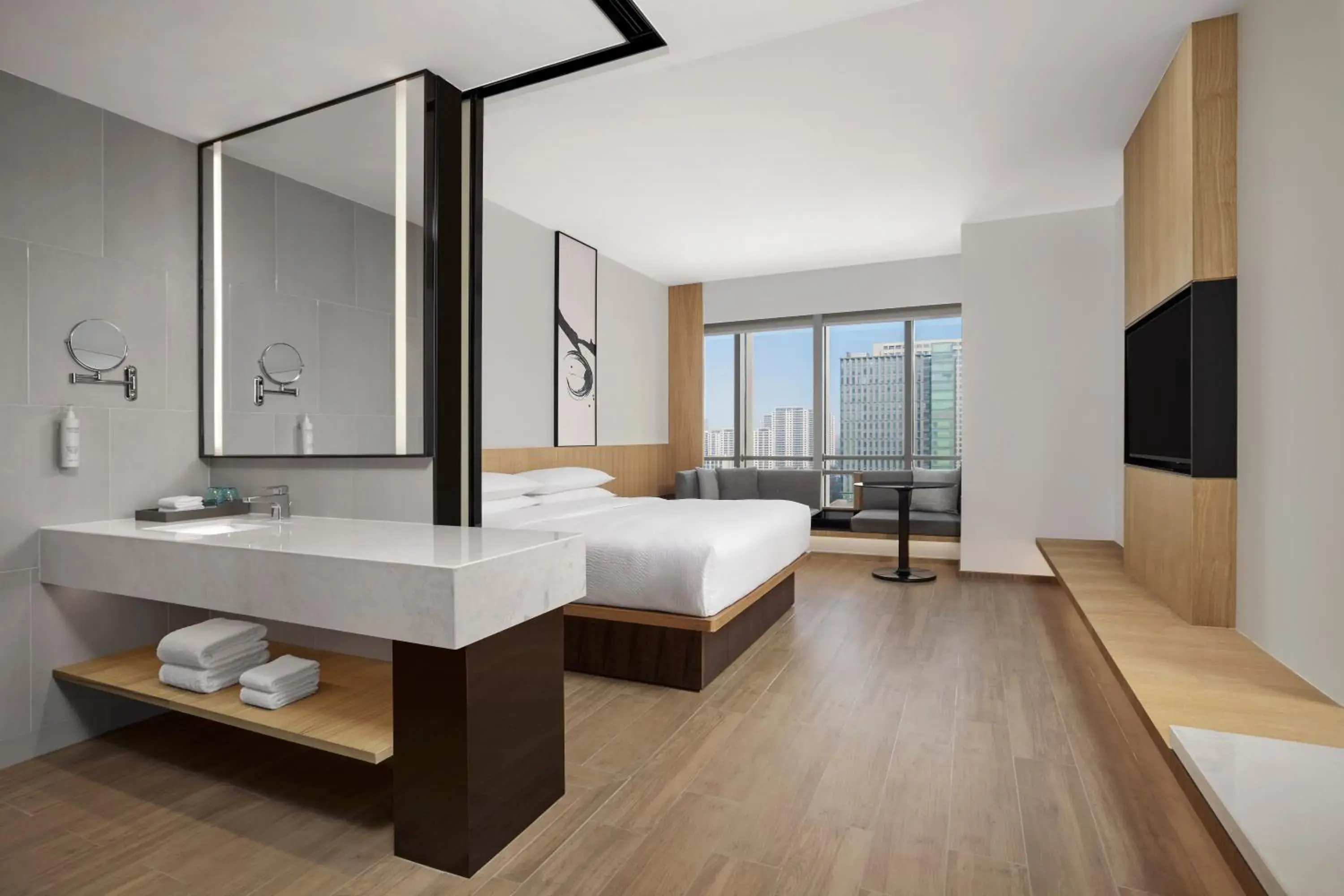 Standard King Room with City View in Fairfield by Marriott Changzhou Jintan Standard King Room with City View in Fairfield by Marriott Changzhou Jintan