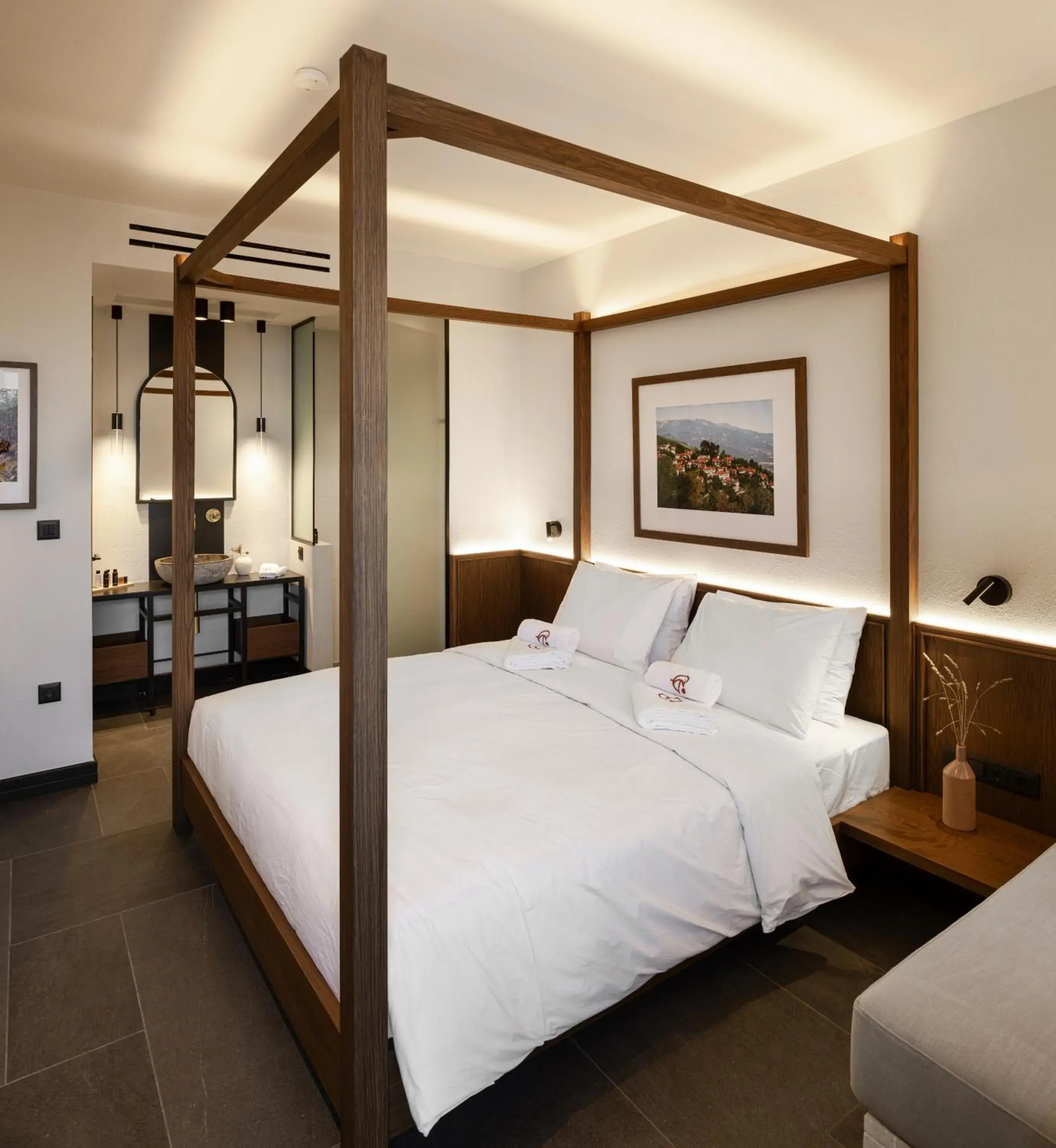 Double Room with Fireplace - Mountain & Sea View in Unedo All Seasons Boutique Hotel Double Room with Fireplace - Mountain & Sea View in Unedo All Seasons Boutique Hotel