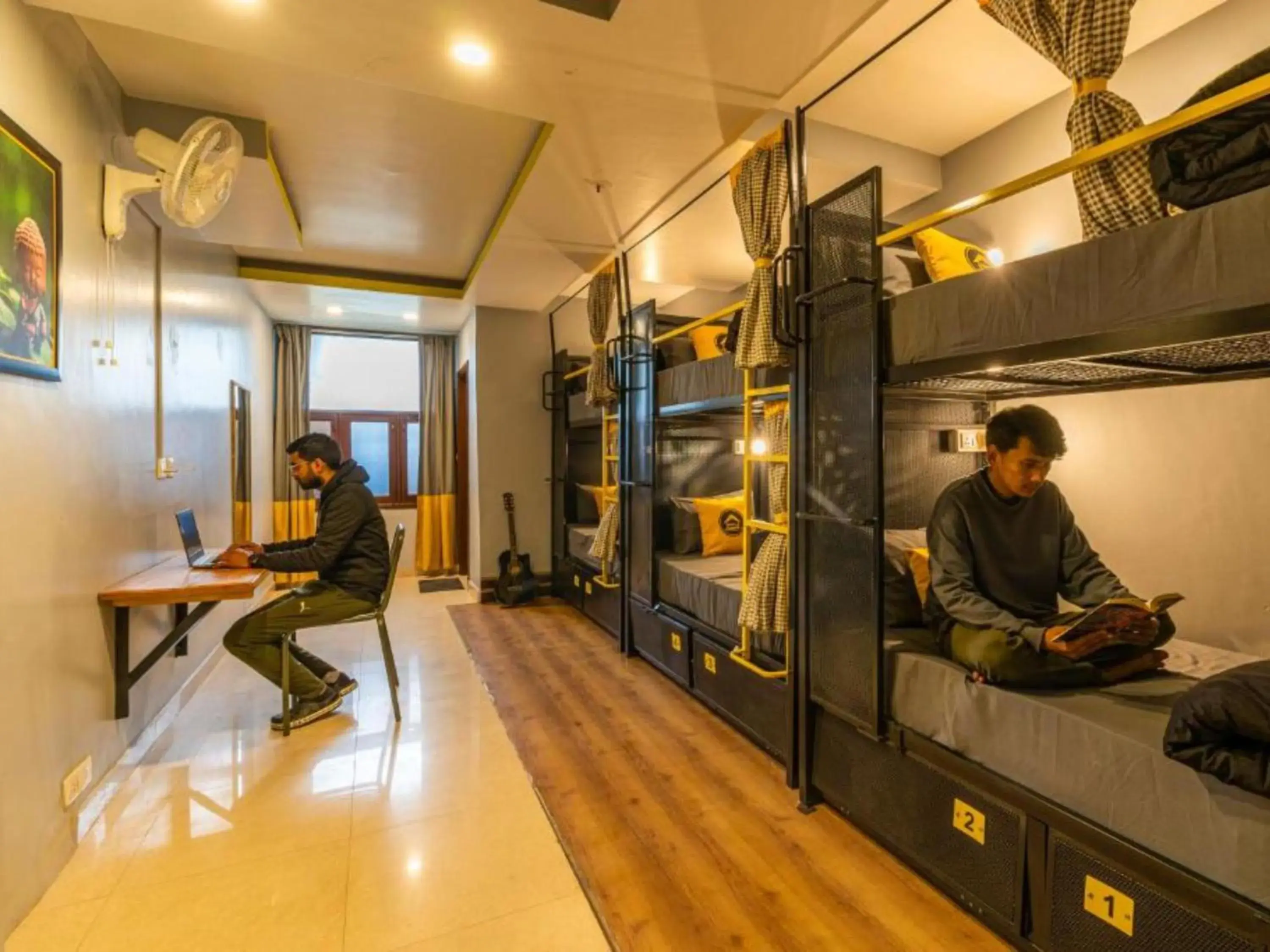 Bed in 6-Bed Mixed Dormitory Room in The Hosteller Mcleodganj, Mall Road Bed in 6-Bed Mixed Dormitory Room in The Hosteller Mcleodganj, Mall Road