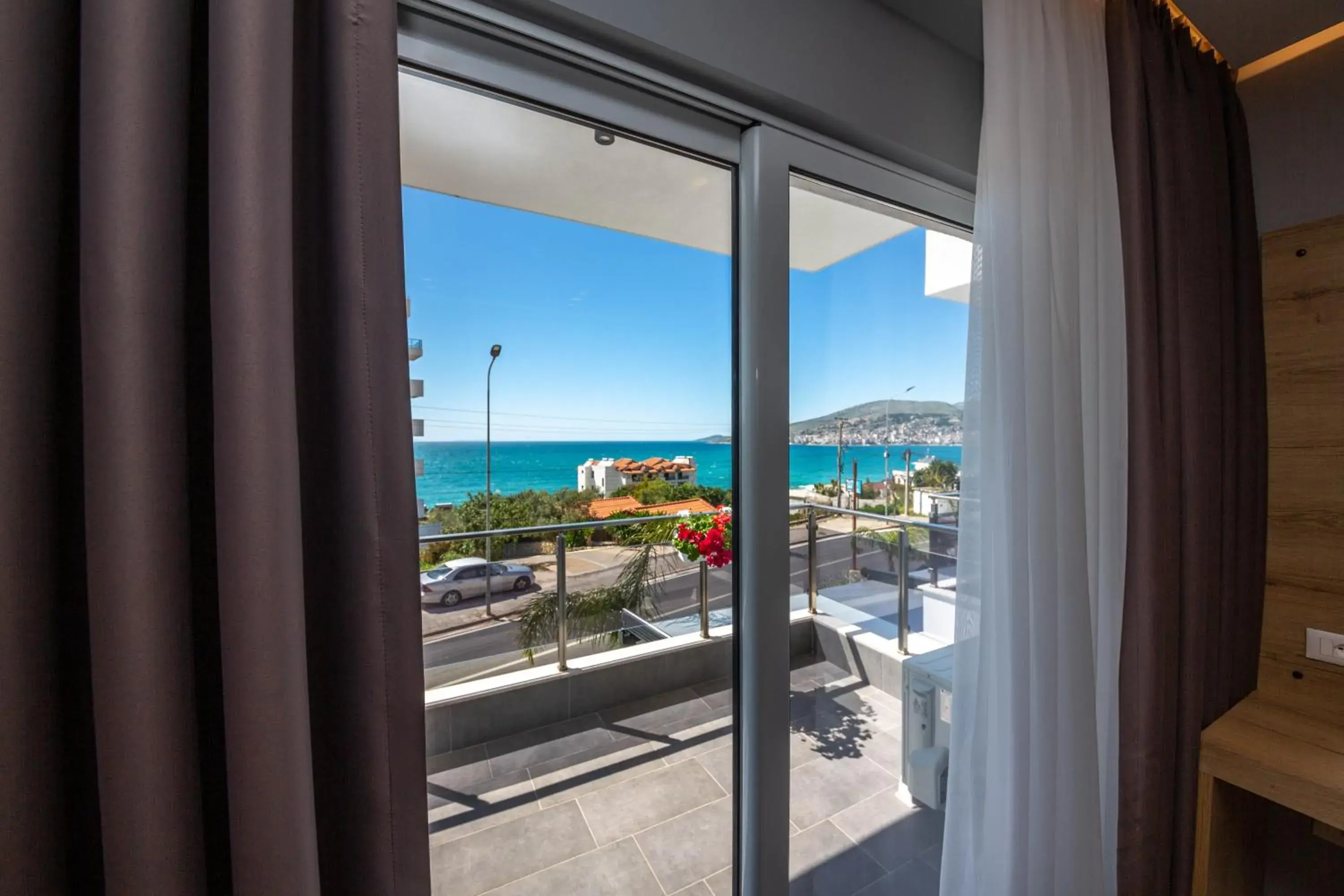 Deluxe Double Room with Balcony and Sea View in Azure Inn Hotel Deluxe Double Room with Balcony and Sea View in Azure Inn Hotel