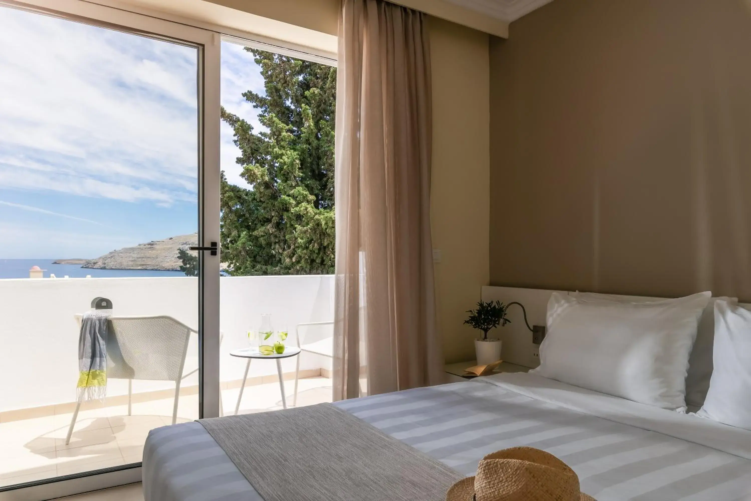 Panoramic Deluxe Double Room Sea View - single occupancy in Lindos Village Resort & Spa - Adults Only Panoramic Deluxe Double Room Sea View - single occupancy in Lindos Village Resort & Spa - Adults Only