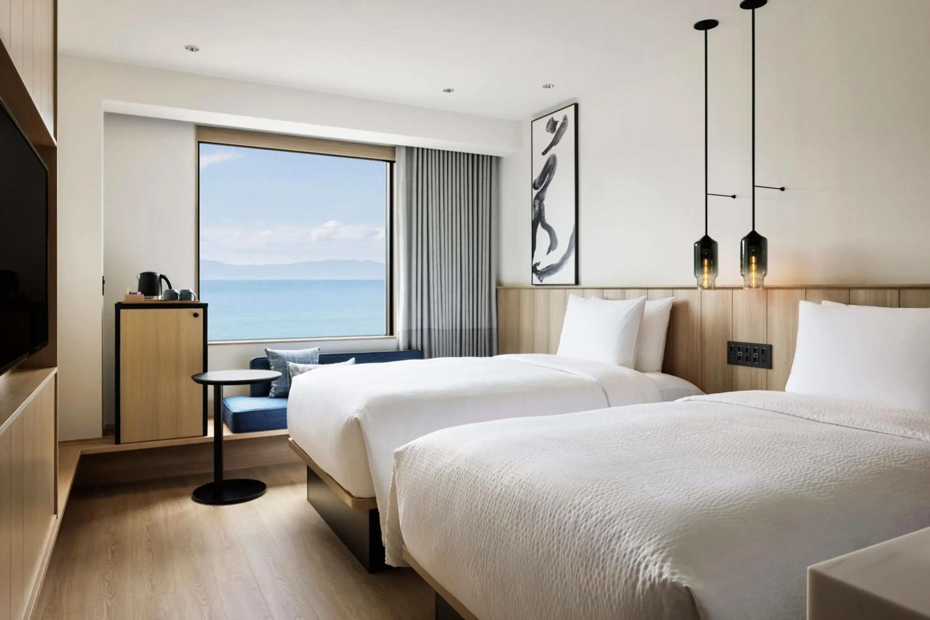 Twin Room with Ocean View in Fairfield by Marriott Kagoshima Sakurajima Twin Room with Ocean View in Fairfield by Marriott Kagoshima Sakurajima