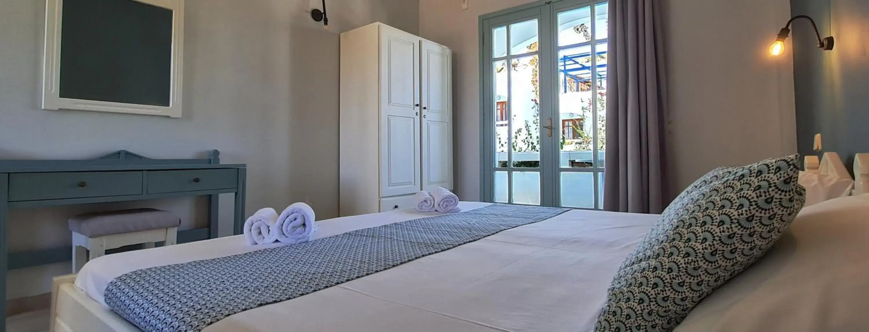 Triple Room with Garden View in Kurmulis Studios Triple Room with Garden View in Kurmulis Studios