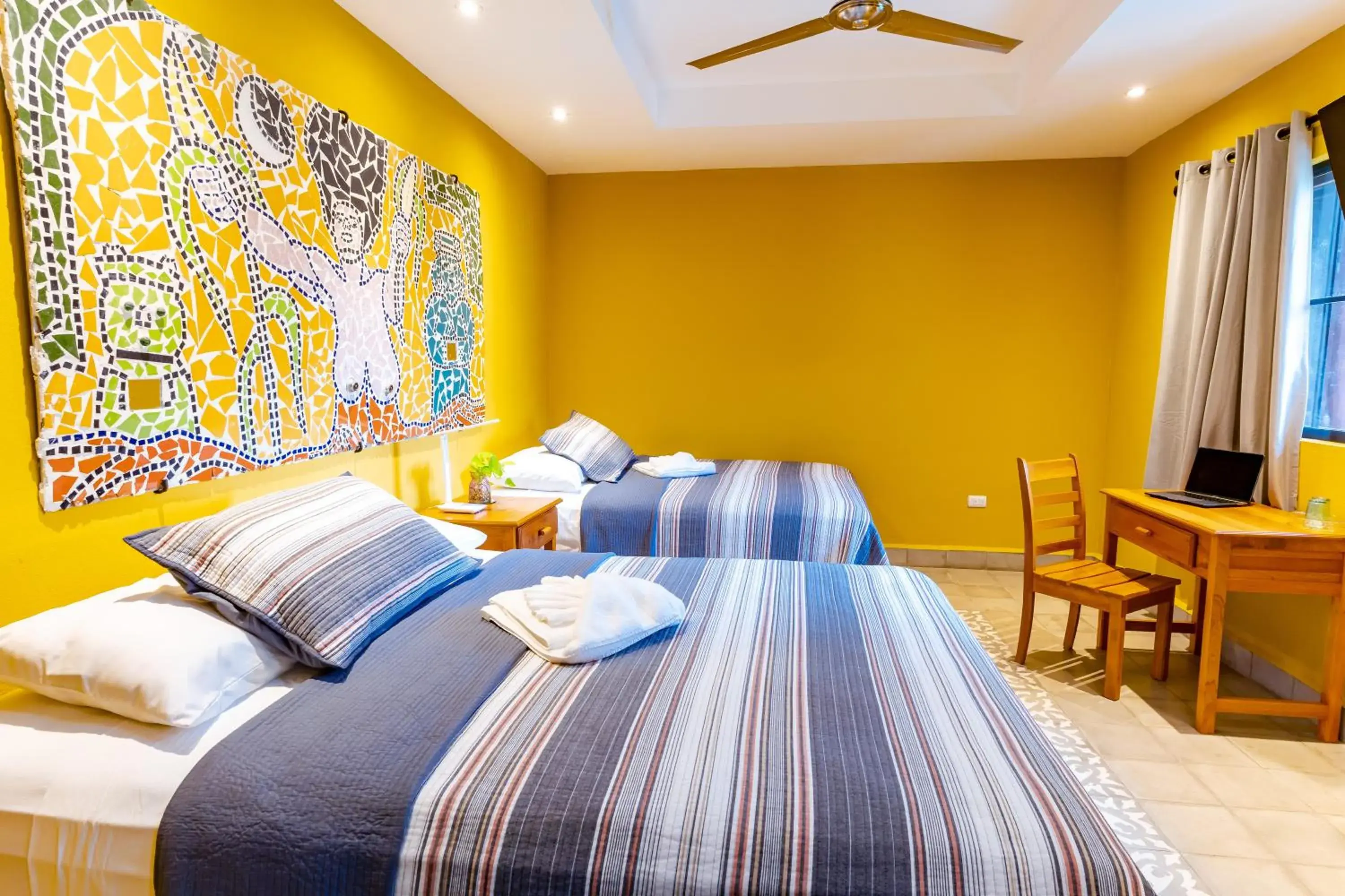 Deluxe Double Room with Two Double Beds in Hotel Boutique Mosaico Deluxe Double Room with Two Double Beds in Hotel Boutique Mosaico