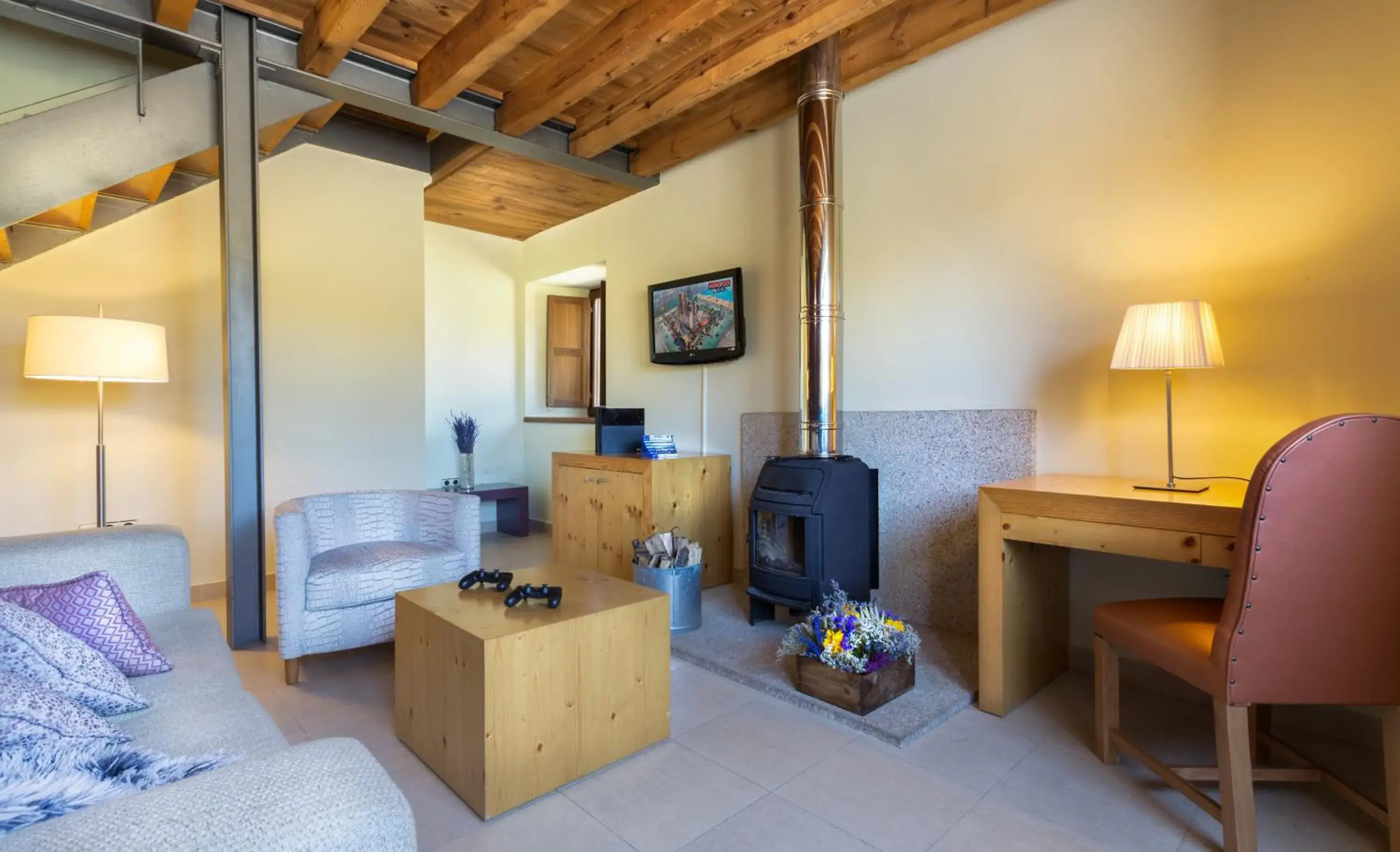 Duplex Room with chimney in Izan Puerta de Gredos Duplex Room with chimney in Izan Puerta de Gredos