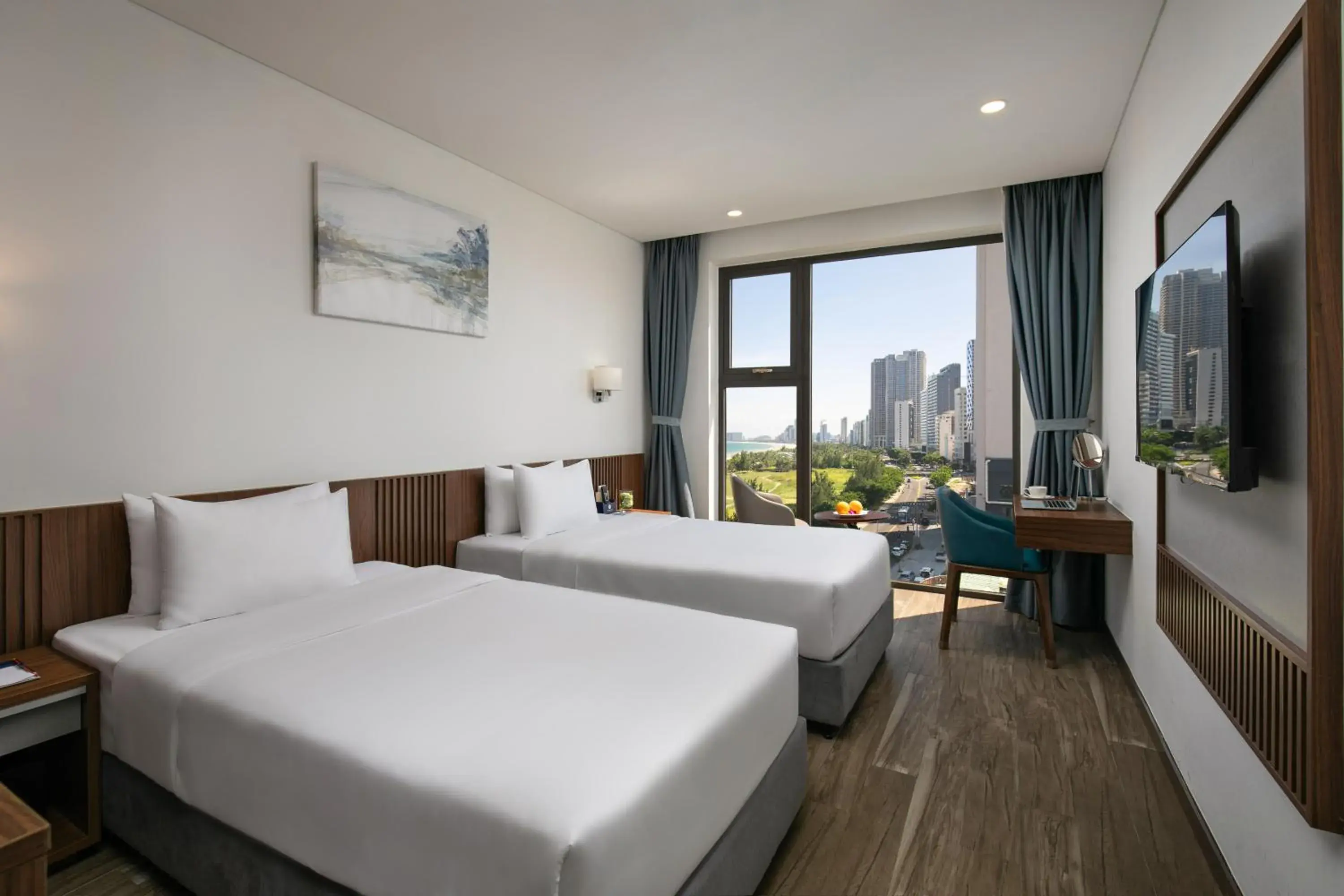 Deluxe Double or Twin Room with View in Mangata Beachfront Hotel - Rooftop Bar Sea View Deluxe Double or Twin Room with View in Mangata Beachfront Hotel - Rooftop Bar Sea View