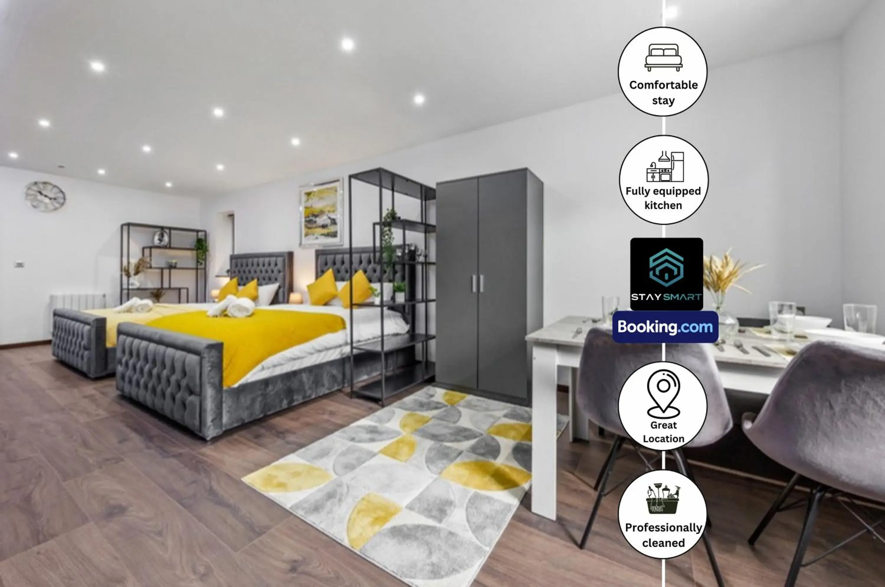 Deluxe Studio in Stylish Studio Apt By Stay Smart Short Lets & Serviced Accommodation Woodstock With Free WiFi Deluxe Studio in Stylish Studio Apt By Stay Smart Short Lets & Serviced Accommodation Woodstock With Free WiFi