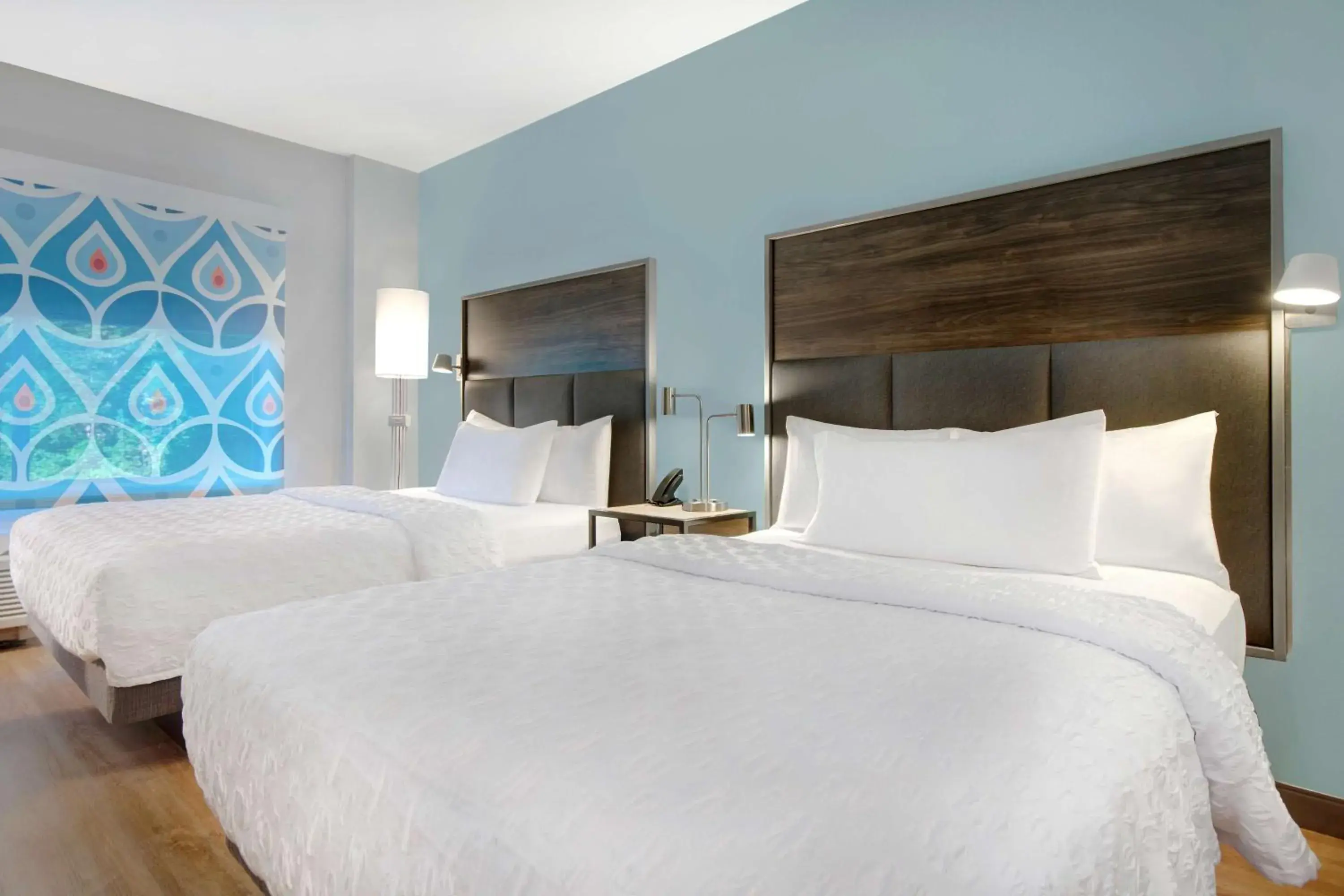 Queen Room with Two Queen Beds and Walk-In Shower in Tru By Hilton Wake Forest Raleigh North Queen Room with Two Queen Beds and Walk-In Shower in Tru By Hilton Wake Forest Raleigh North