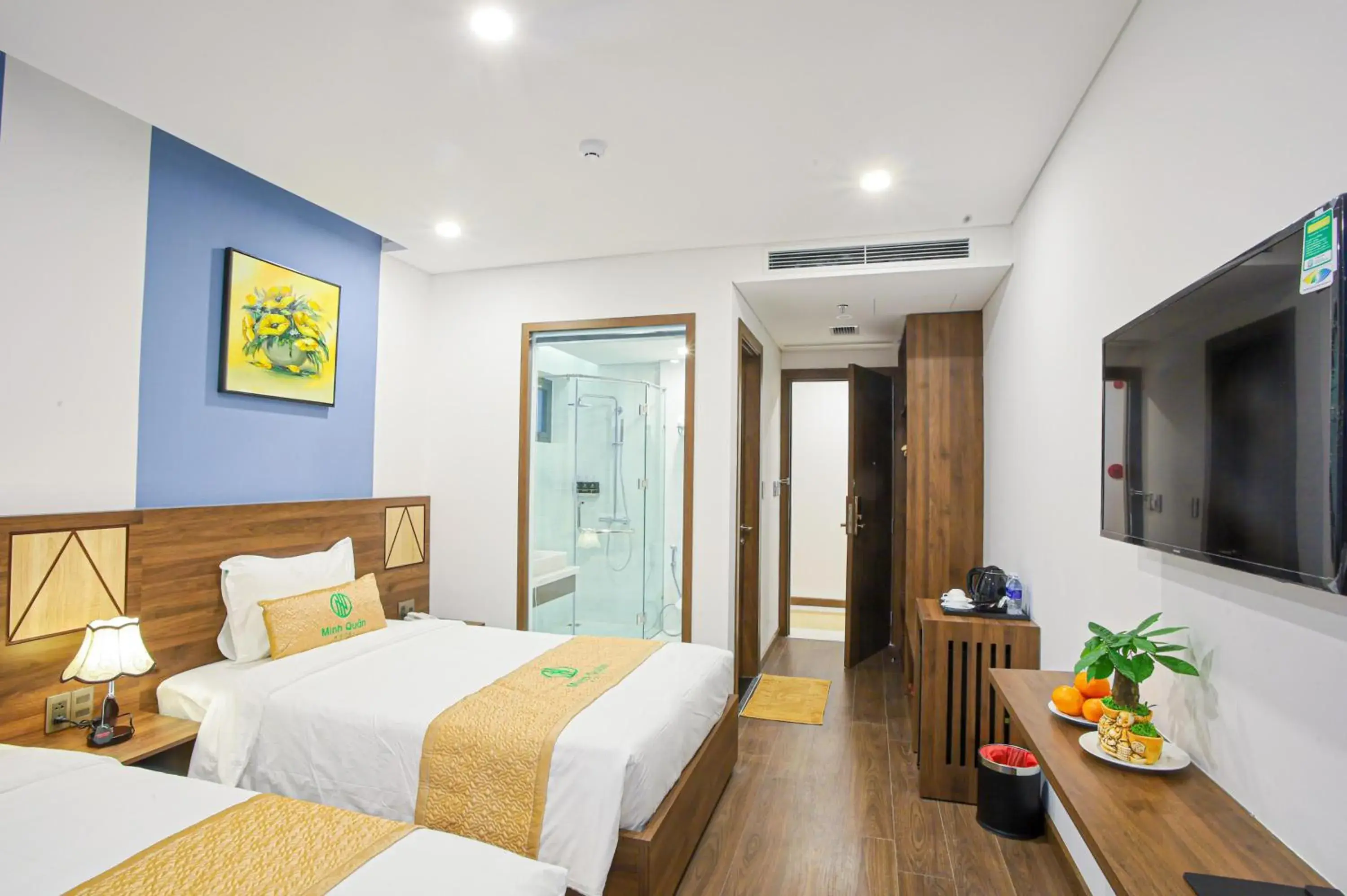 Twin Room with View in Minh Quan Hotel - Da Nang Center By HOS Twin Room with View in Minh Quan Hotel - Da Nang Center By HOS